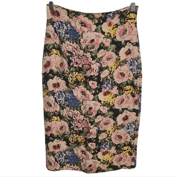 Rebecca Taylor | Women's Lavinia Floral Print Pencil Skirt (Size 2) - Picture 2 of 15